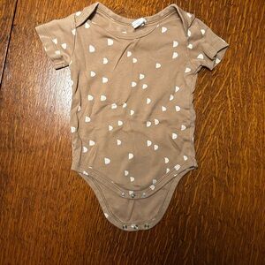 Colored Organics Tan Bodysuit/onesie